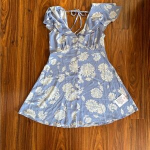 ASOS flutter sleeve tea dress